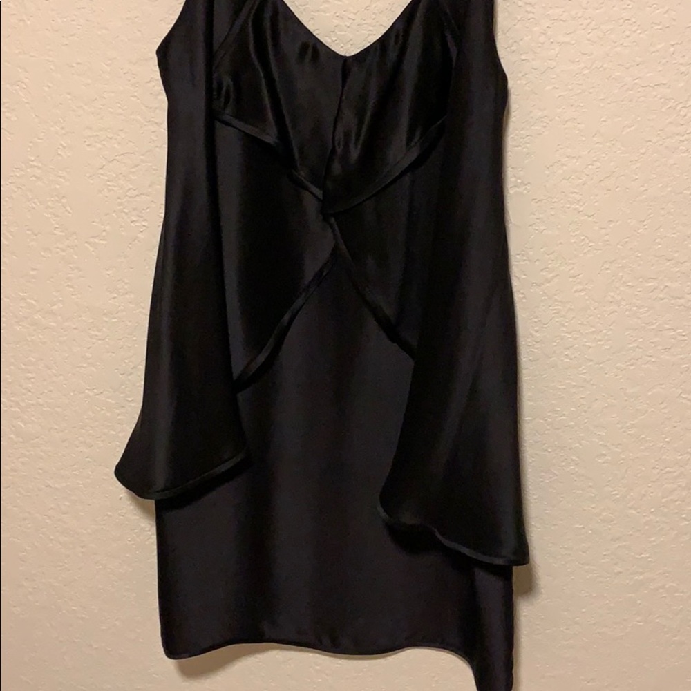 Cynthia Rowley black silk slip dress, size 6